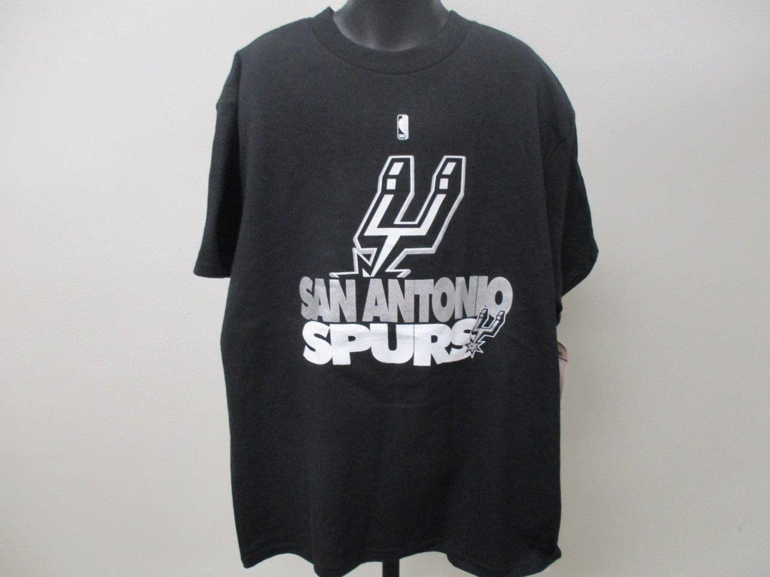 San Antonio Spurs Size Youth M Medium Black Majestic Shirt Image 2