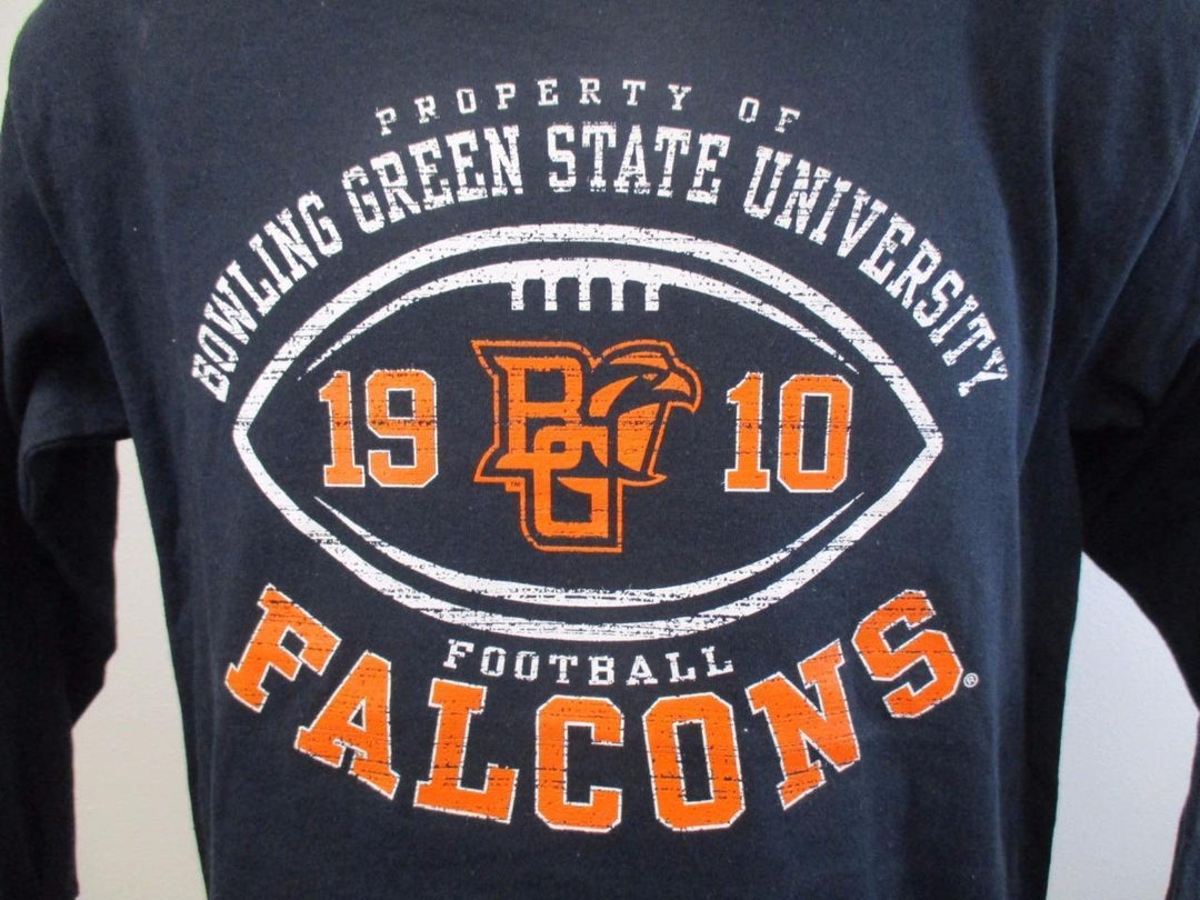 Bowling Green State Falcons Football Youth Size L Large Navy Shirt Image 3