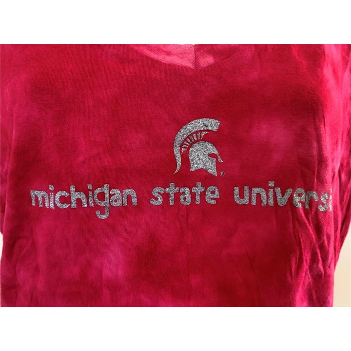 Michigan State Spartans Womens Size M Medium Pink Shirt Image 2