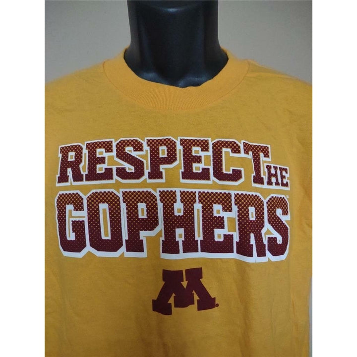 Minnesota Golden Gophers Youth Size XL 18/20 Yellow Shirt Image 2