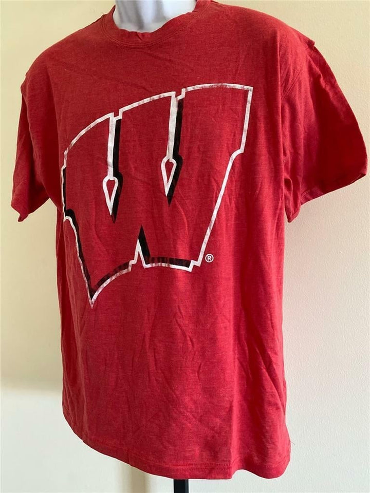 Wisconsin Badgers Mens SIze L Large Red Shirt Image 2