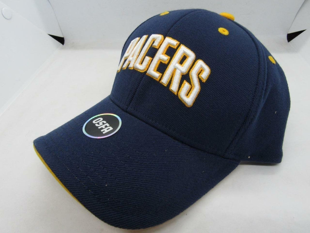 Indiana Pacers Mens Size OSFA Blue Flexfit Hat Image 1