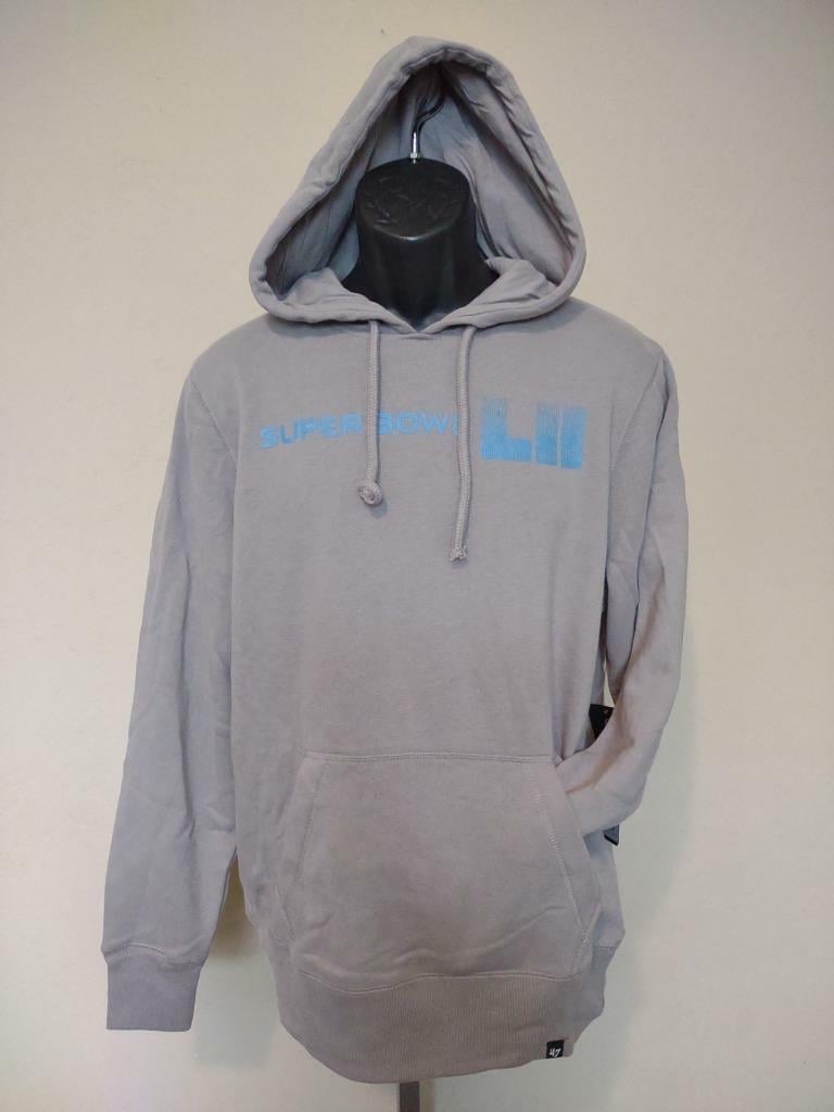 Super Bowl LII Mens Size M Medium Gray Hoodie MSRP 79.99 Image 1