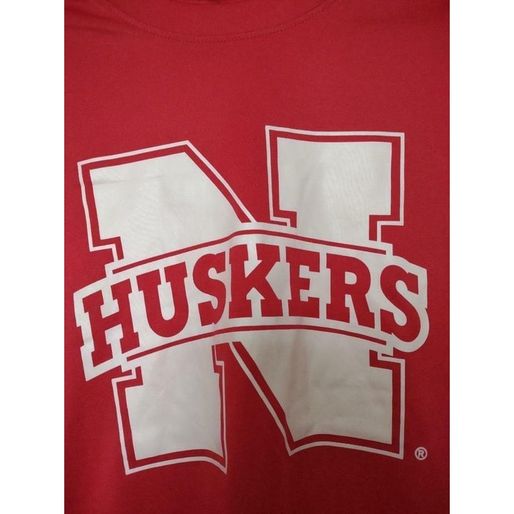 Nebraska Cornhuskers Youth Size L Large Red J. America Athletic Shirt Image 2