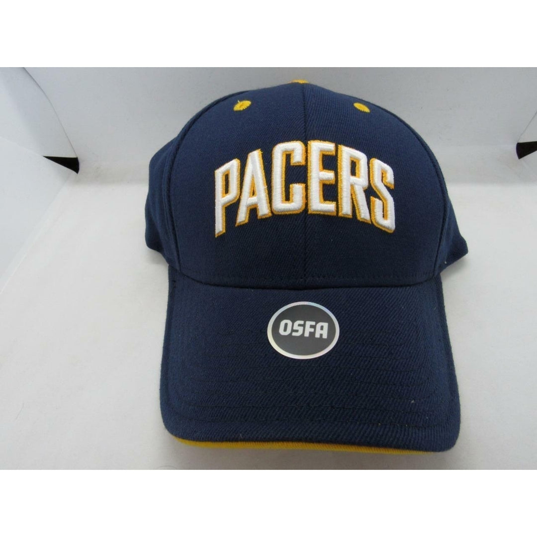 Indiana Pacers Mens Size OSFA Blue Flexfit Hat Image 4