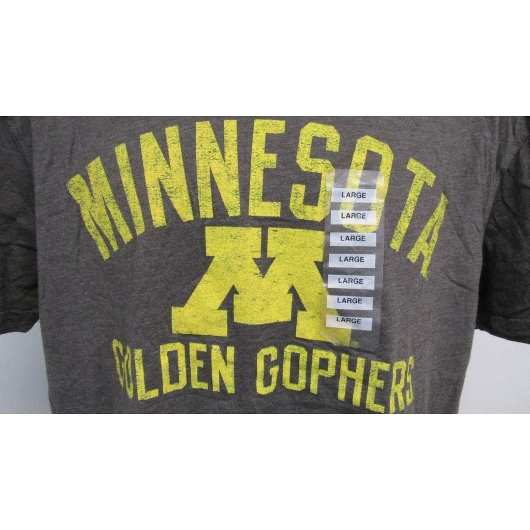 Minnesota Golden Gophers Mens Sizes L Large Gray Shirt 24 Image 4