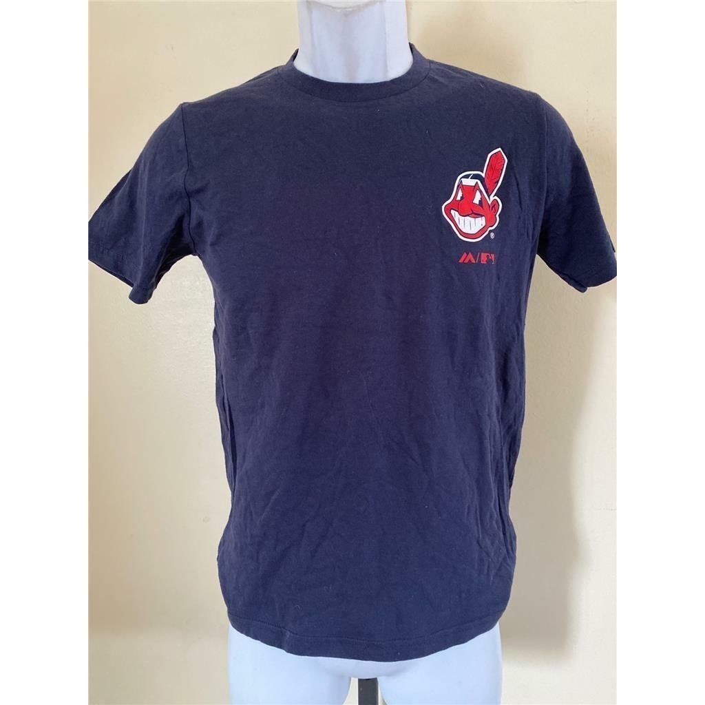 Cleveland Indians Youth Size M Blue Shirt Image 1