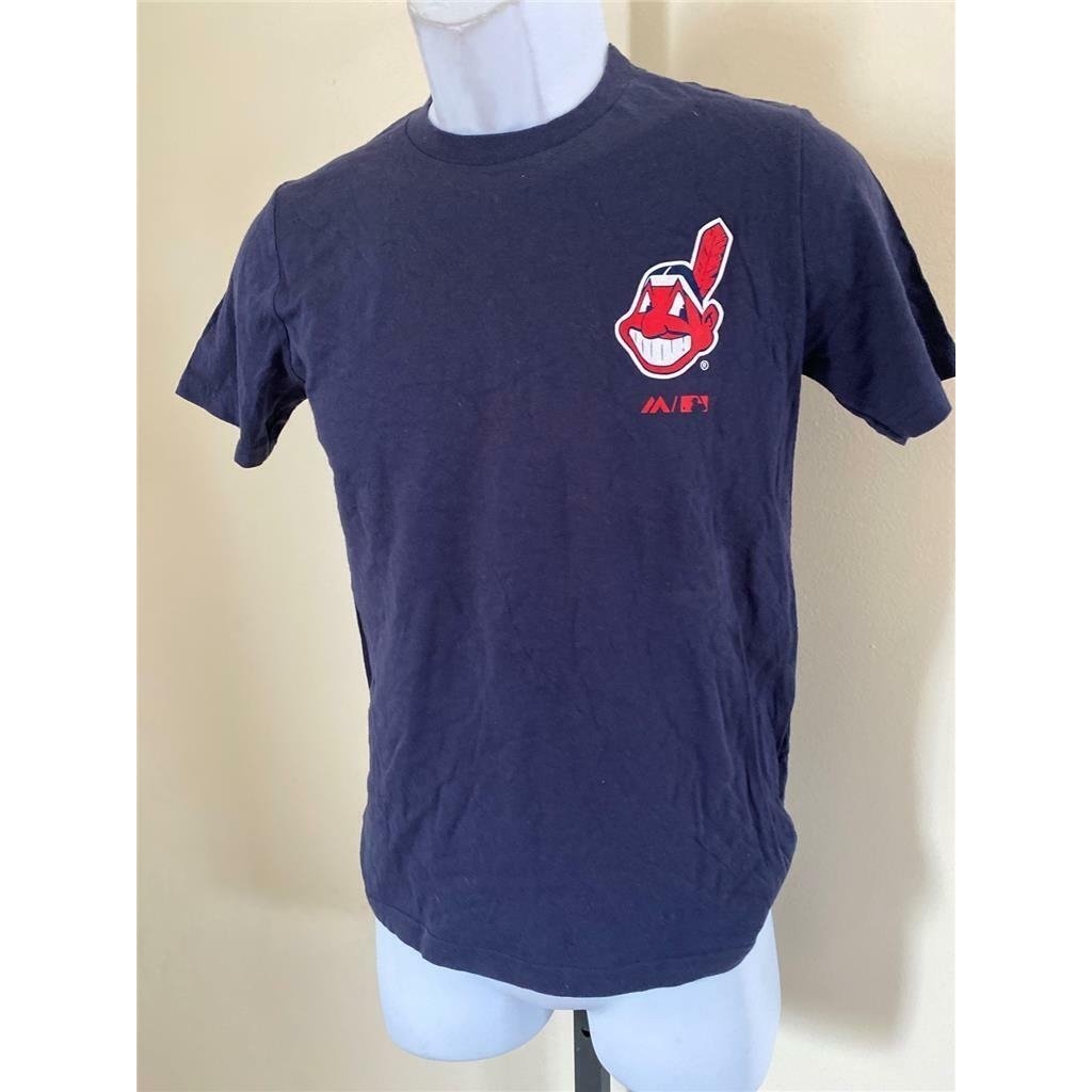 Cleveland Indians Youth Size M Blue Shirt Image 2