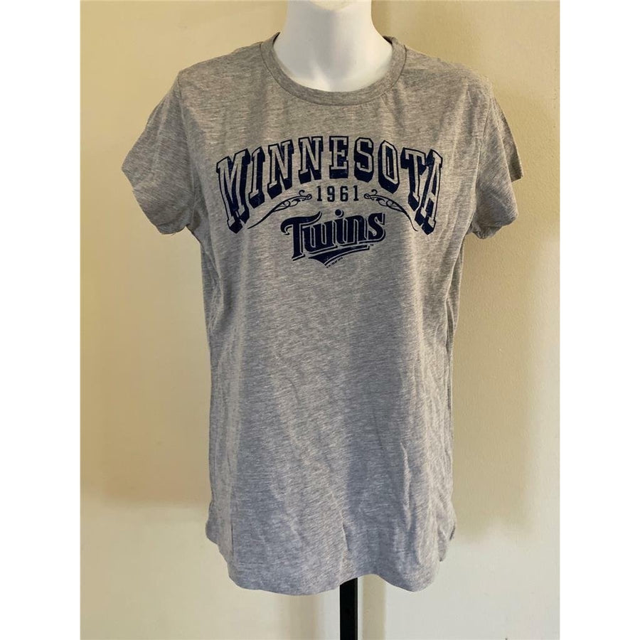 Minnesota Twins Womens Size L Large Gray Shirt Image 1