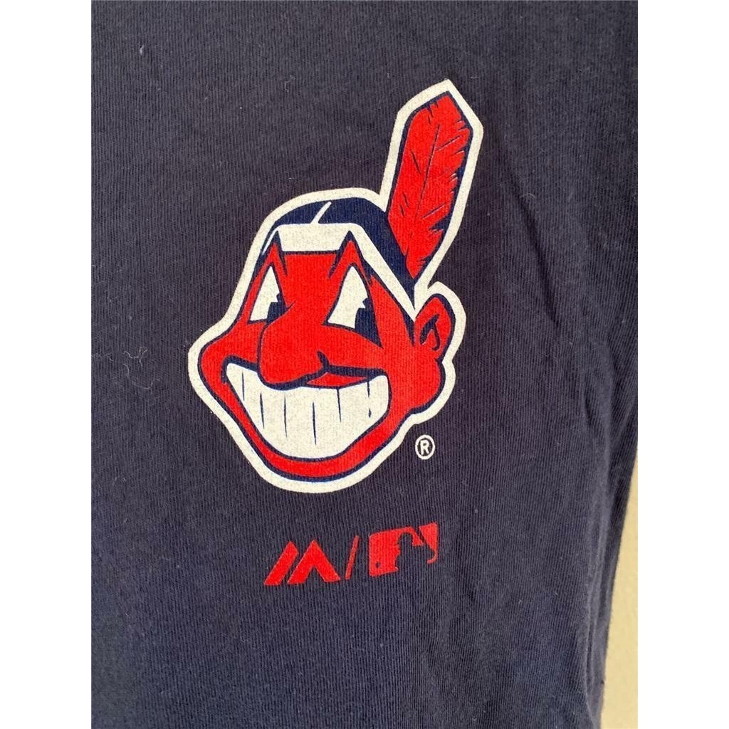 Cleveland Indians Youth Size M Blue Shirt Image 3