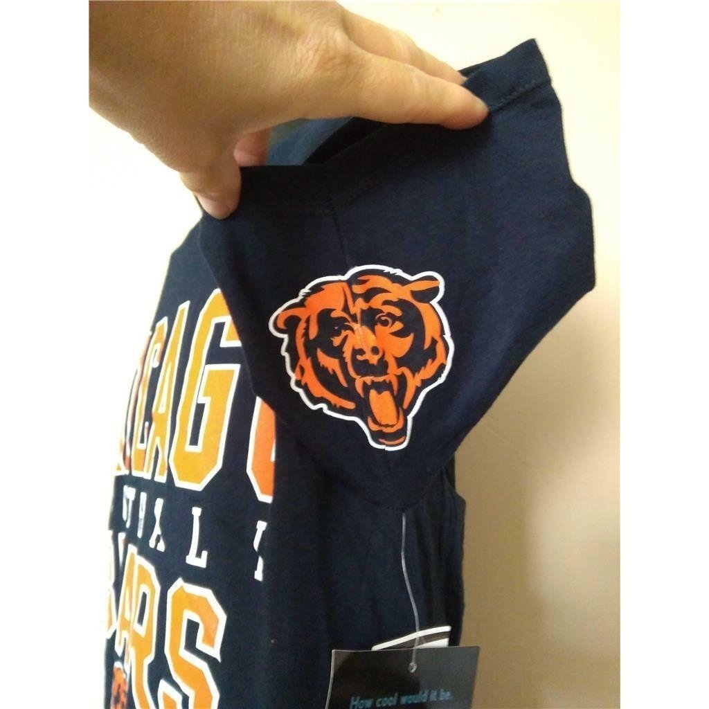 Chicago Bears Mens Size M Medium Blue Hands High Shirt MSRP 44 Image 3