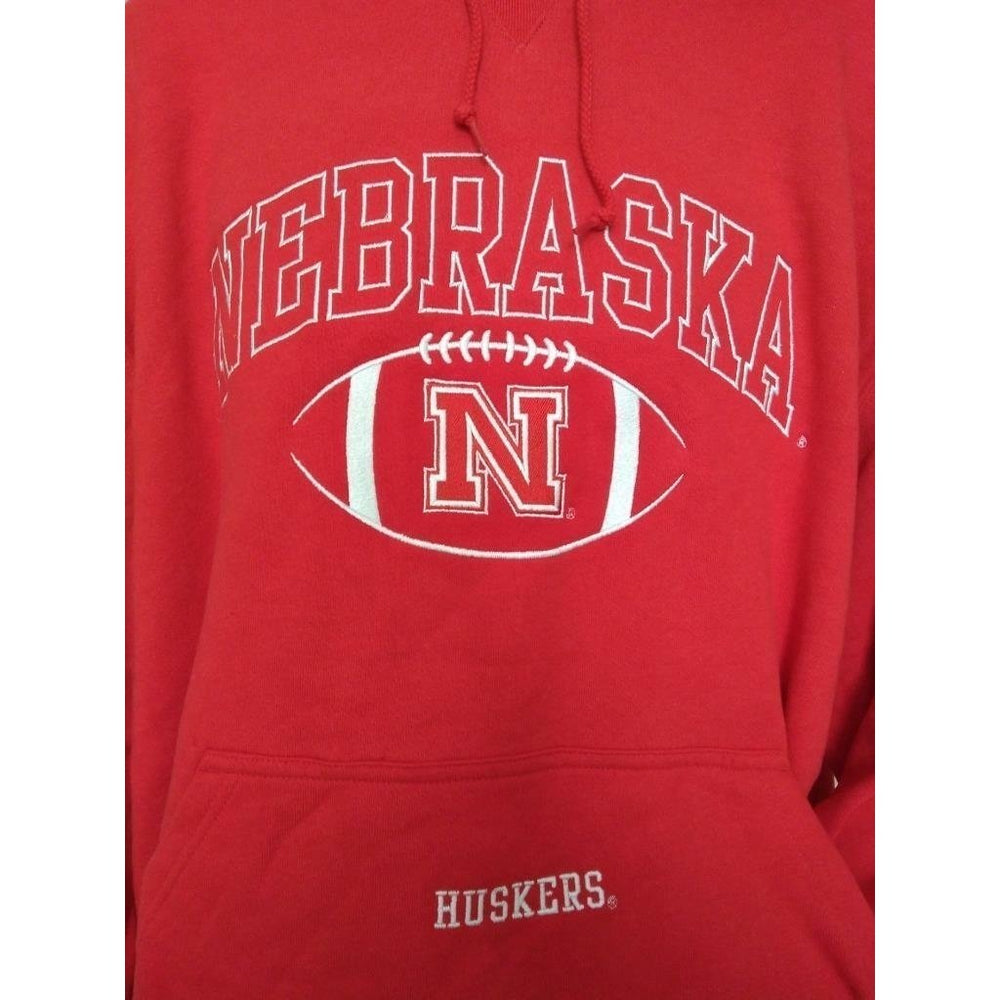 Nebraska Cornhuskers Mens Size XL Red Hoodie Image 2