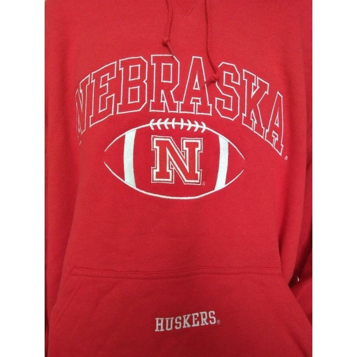 Nebraska Cornhuskers Mens Size XL Red Hoodie Image 2