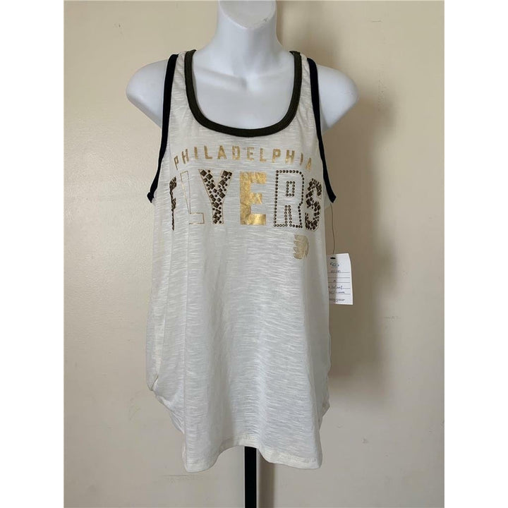 Philadelphia Flyers Womens Size M Medium Cream G-III Tank Top Image 1