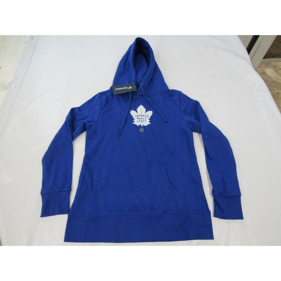 Toronto Maple Leafs 23 Travis Dermott Mens Size S Small Blue Hoodie Image 1