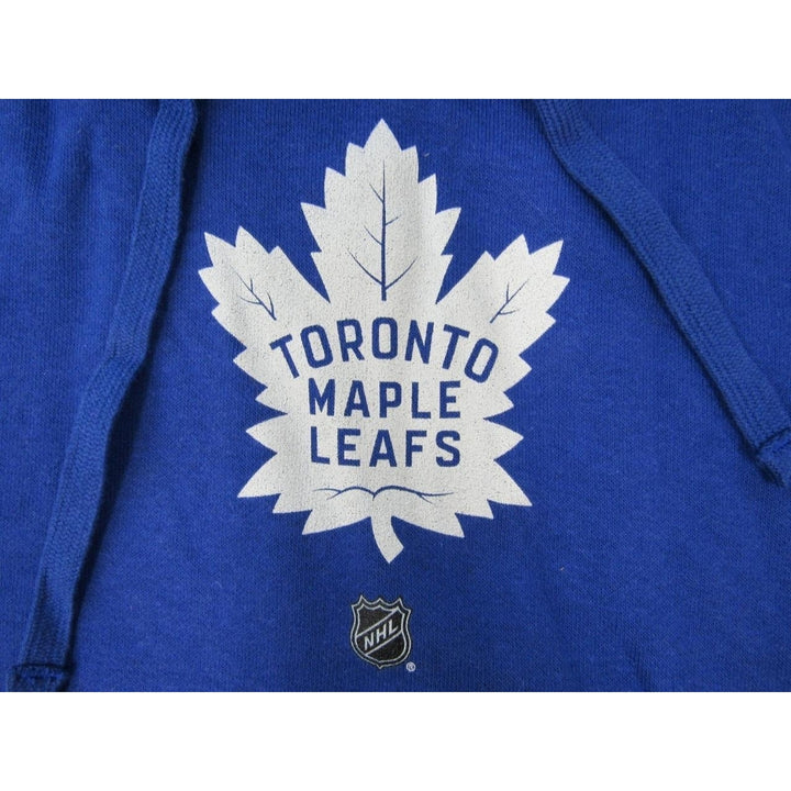 Toronto Maple Leafs 23 Travis Dermott Mens Size S Small Blue Hoodie Image 3