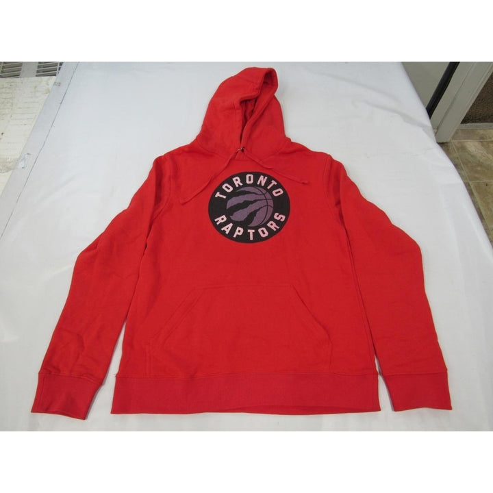 Toronto Raptors Mens Size M Medium Red Hoodie Image 1