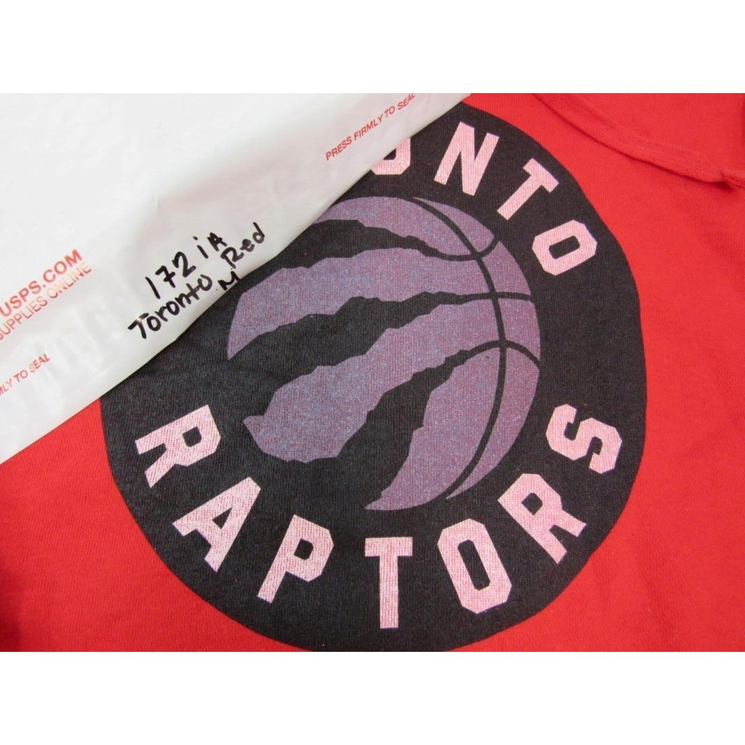 Toronto Raptors Mens Size M Medium Red Hoodie Image 4