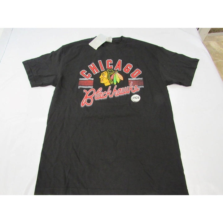 Chicago Blackhawks Est 1926 Mens Size L Large Black Shirt Image 1