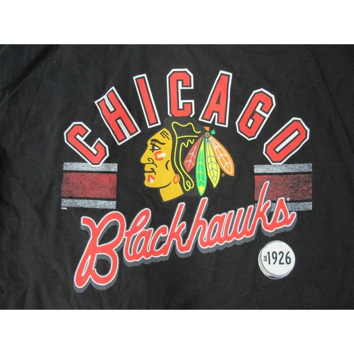 Chicago Blackhawks Est 1926 Mens Size L Large Black Shirt Image 3