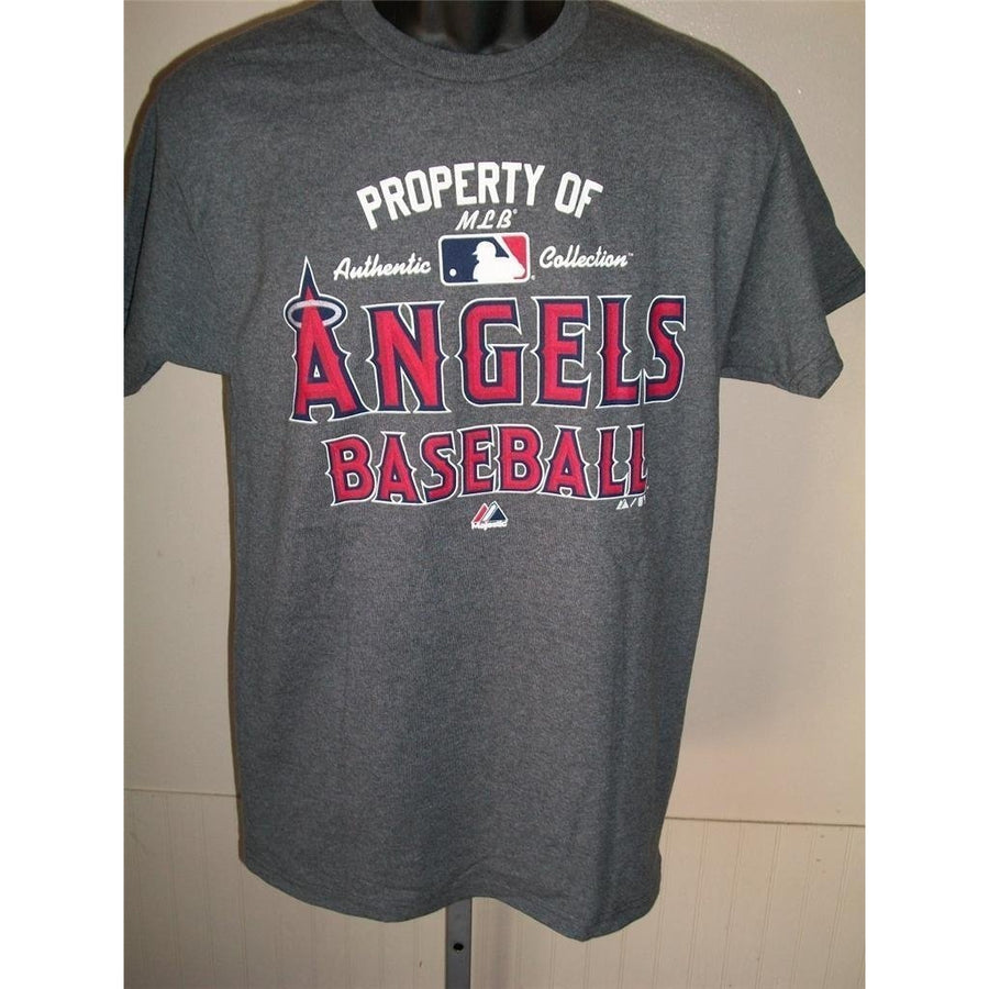 Los Angeles Angels Mens Small (S) Gray Majestic Gray T-shirt Image 1