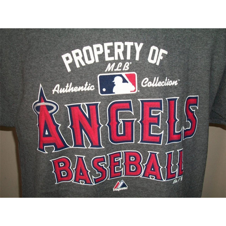 Los Angeles Angels Mens Small (S) Gray Majestic Gray T-shirt Image 3