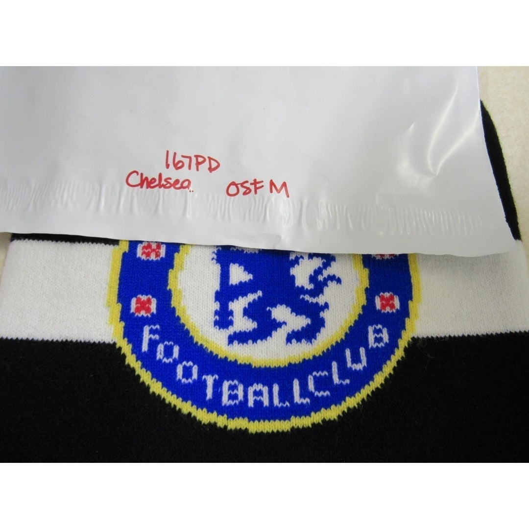 Chelsea Football Club Mens Size OSF Black Hat Beanie Image 4