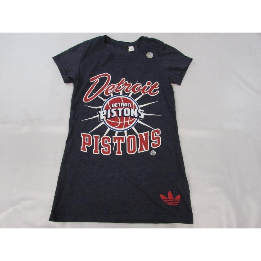 Detroit Pistons Womens Size S Small Adidas Gray Shirt Image 1