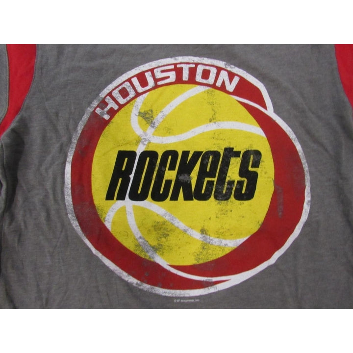 Houston Rockets Mens Size M Medium Gray Majestic Shirt Image 3