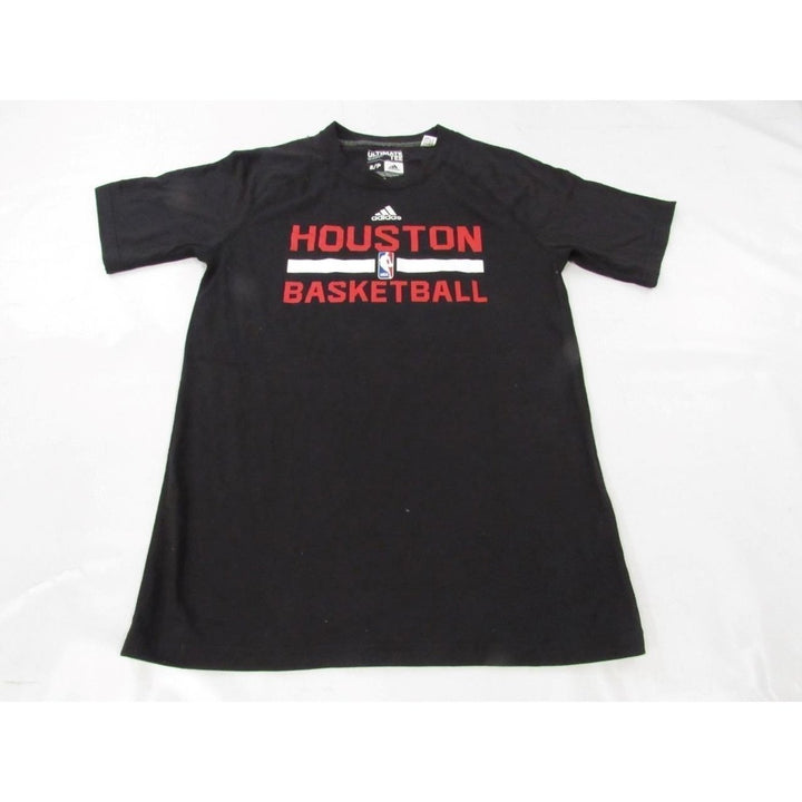 Houston Rockets Basketball Mens Size S Small Adidas Black Shirt Image 1