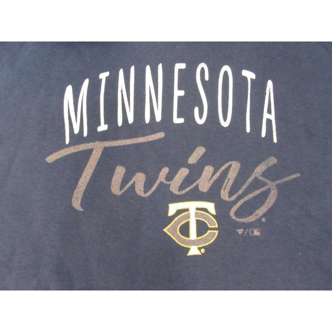 Minnesota Twins Mens Size 4XL 4XLarge Navy Blue Hoodie Image 3