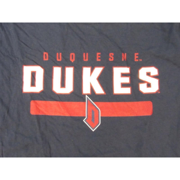 Duquesne Dukes Mens Size L Large Blue Long Sleeve Shirt Image 3