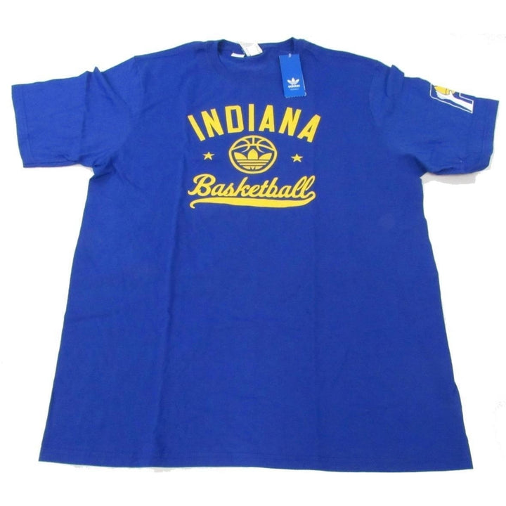 Indiana Pacers Basketball Mens Size XL XLarge Adidas Blue Shirt 30 Image 1