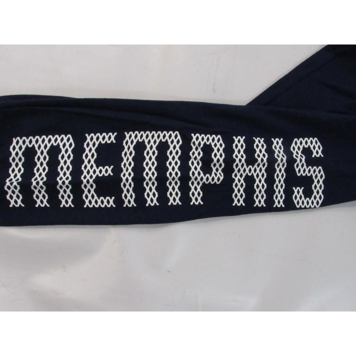 Memphis Grizzlies Mens Size M Medium Blue Adidas Long Sleeve Shirt Image 4