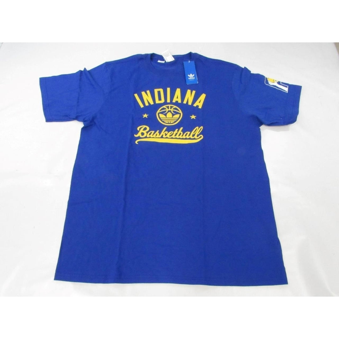 Indiana Pacers Basketball Mens Size XL XLarge Adidas Blue Shirt 30 Image 6