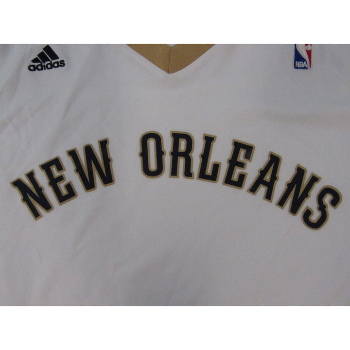 Orleans Pelicans Mens Size M Medium White Adidas Jersey Image 3