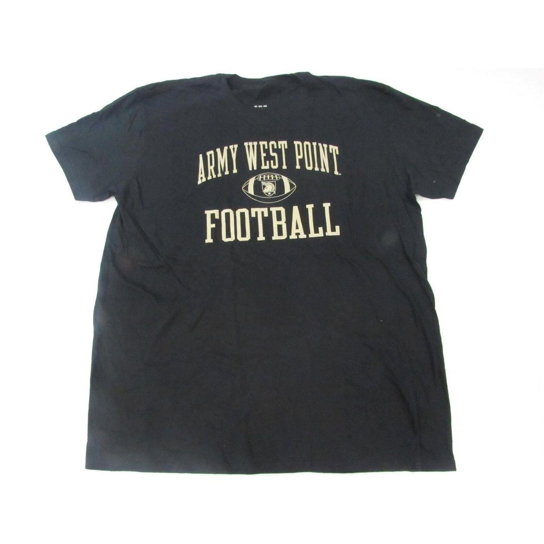 U.S. Military Academy Black Knights Football Mens Size 2XL Black Shirt Image 1