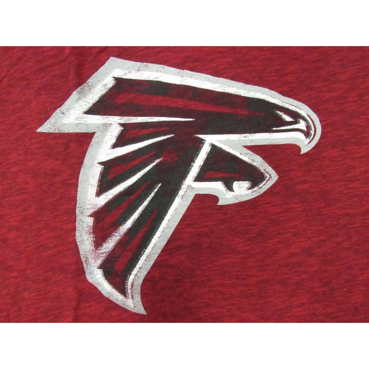 Atlanta Falcons Mens Size 2XL Heather Red Majestic Shirt w/ Distressed Print Image 3