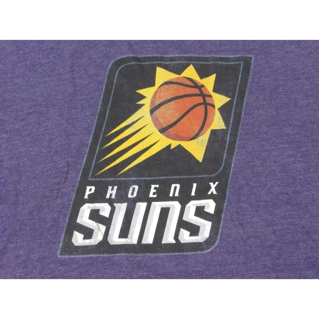 Phoenix Suns Mens Size L Large Purple Shirt w/ Distressed Print Image 3