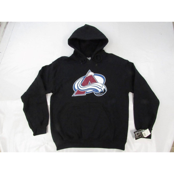 Colorado Avalanche Mens Size M Medium Black Hoodie Image 1