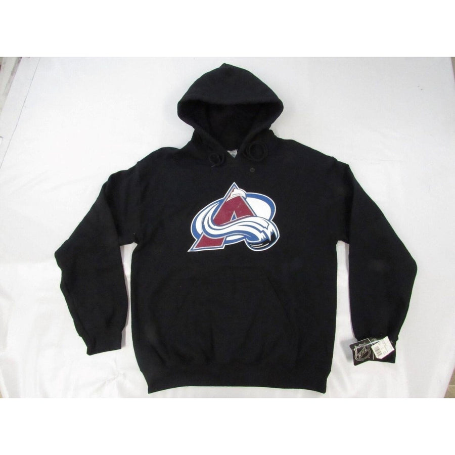 Colorado Avalanche Mens Size M Medium Black Hoodie Image 1