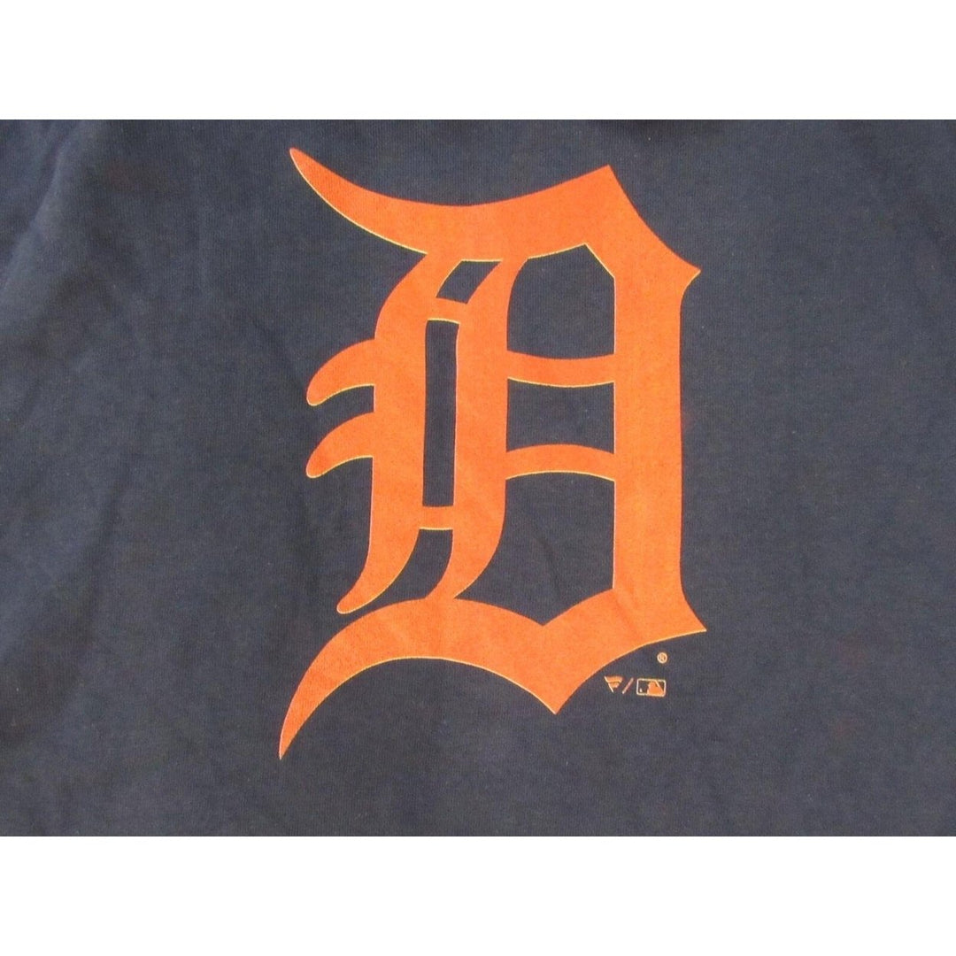 Detroit Tigers Mens Size M Medium Navy Soft Hoodie Image 3