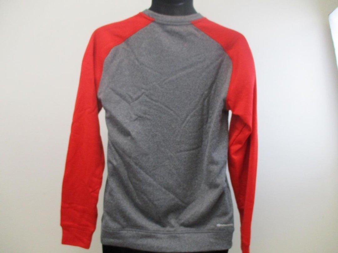 Chicago Bulls Mens size S Small Gray/Red Long Sleeve Adidas Shirt MSRP 60 Image 4