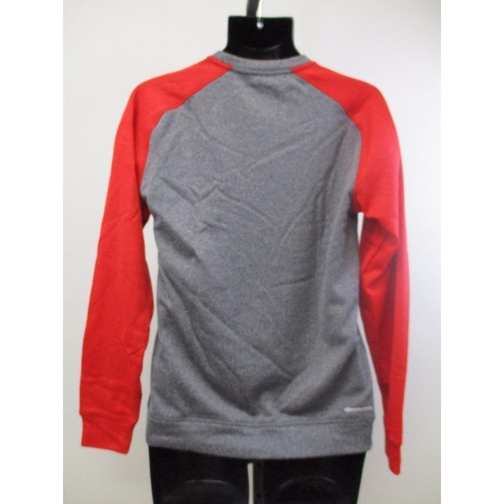 Chicago Bulls Mens size S Small Gray/Red Long Sleeve Adidas Shirt MSRP 60 Image 4