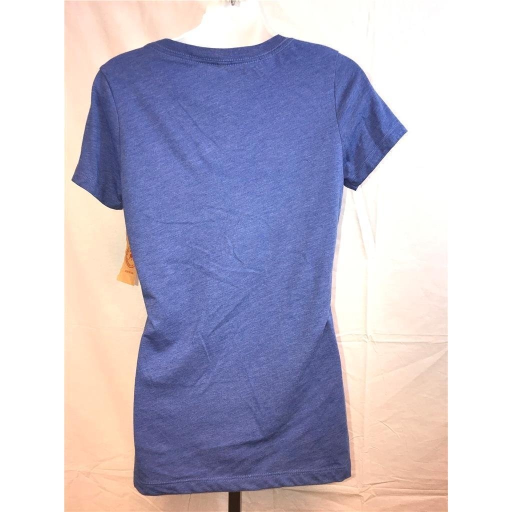 Oklahoma Thunder Womens Size L Large Blue V-Neck Sportiqe Shirt MSRP 28 Image 3