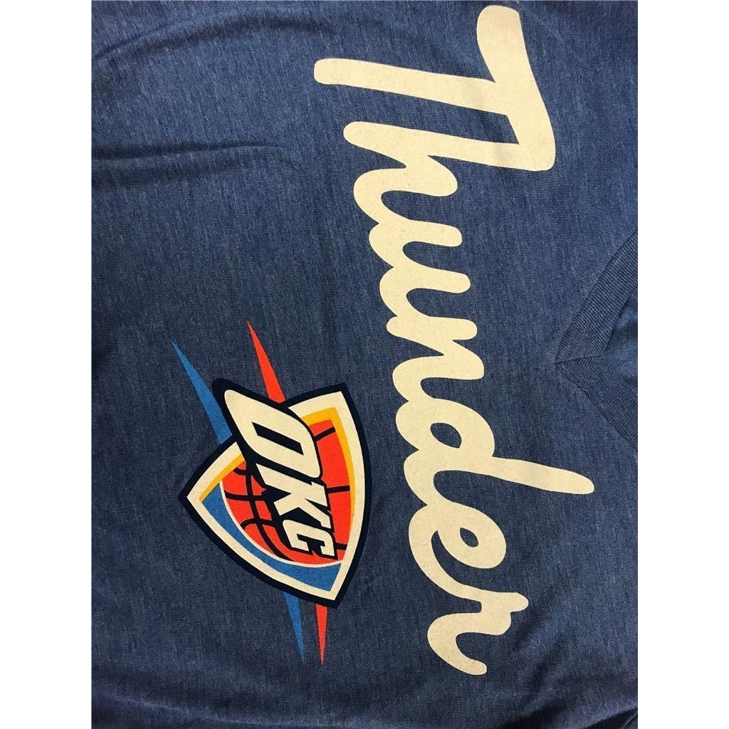 Oklahoma Thunder Womens Size L Large Blue V-Neck Sportiqe Shirt MSRP 28 Image 4