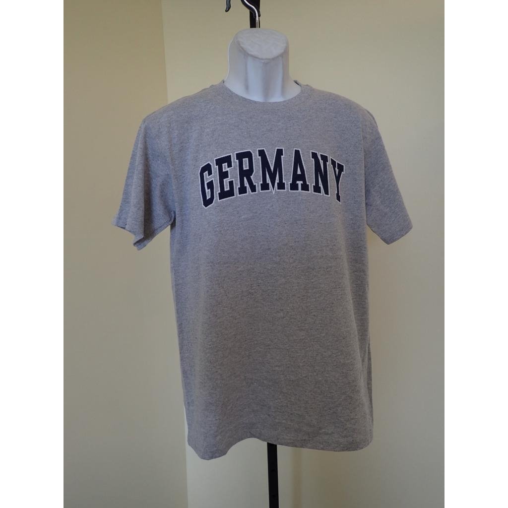 - GERMANY adult unisex MEDIUM M grey T-Shirt by J America 83AQ Image 1