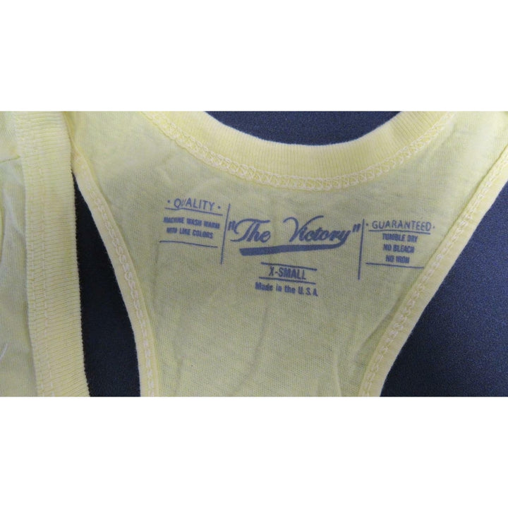 College World Series Omaha Since 1950 Womens Size XS X-Small Yellow Tank Top Image 4