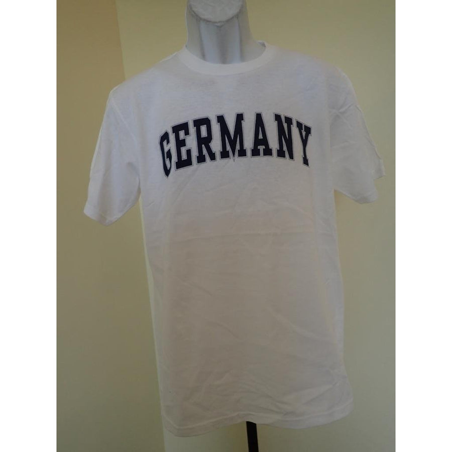 - GERMANY adult unisex MEDIUM M white T-Shirt Image 1