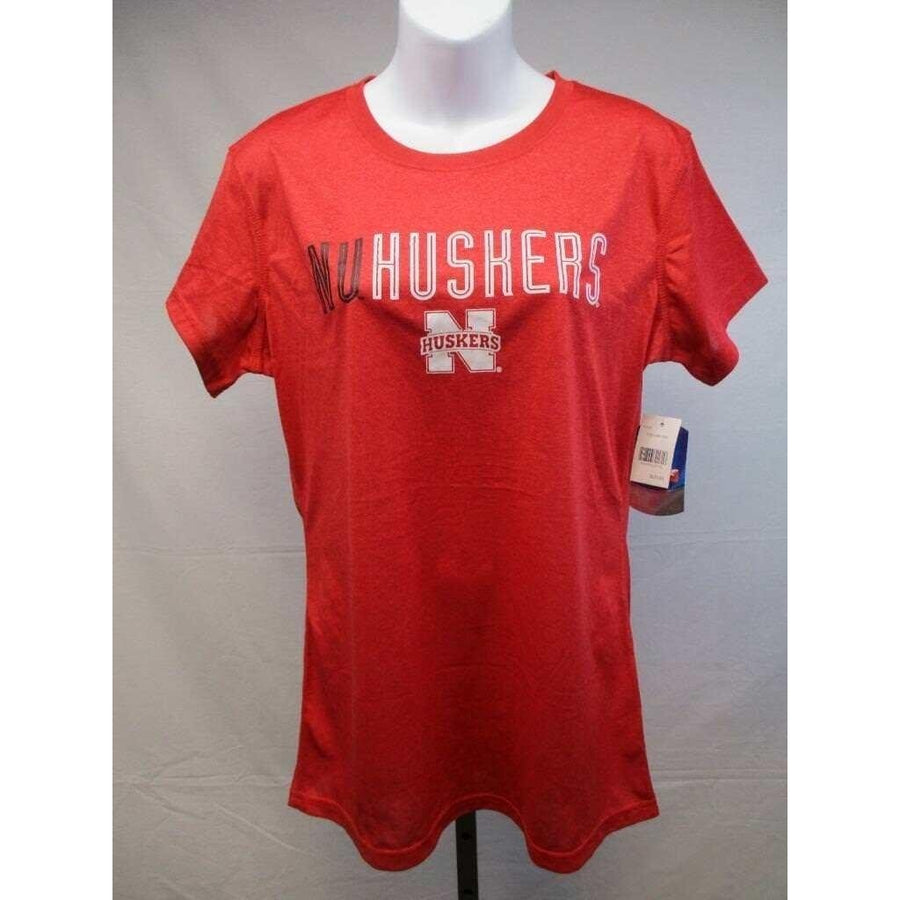 Nebraska Cornhuskers Youth Girls Majestic Large (11/13) Red Shirt MSRP 20 Image 1